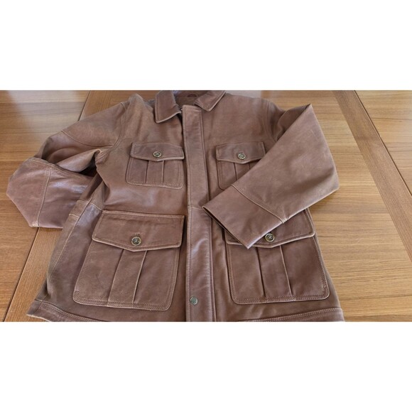 The Territory Ahead Other - Territory Ahead Men's Brown Leather Jacket Size Medium